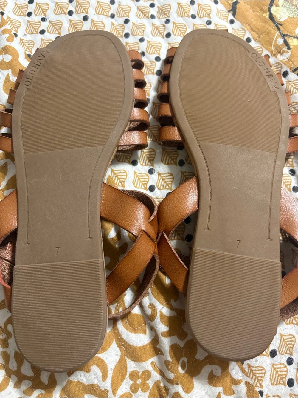 Old Navy Tan Brown Woven Espadrille Sandals